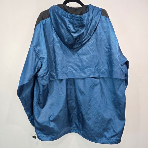 Men's Vintage 90's Starter Half Zip Jacket Teal Blue Black XL - Picture 5 of 12